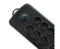 QOLTEC Listwa antyprzepięciowa Quick Switch, 8 gniazd, 2,5m 50161 - 461999 - zdjęcie 2
